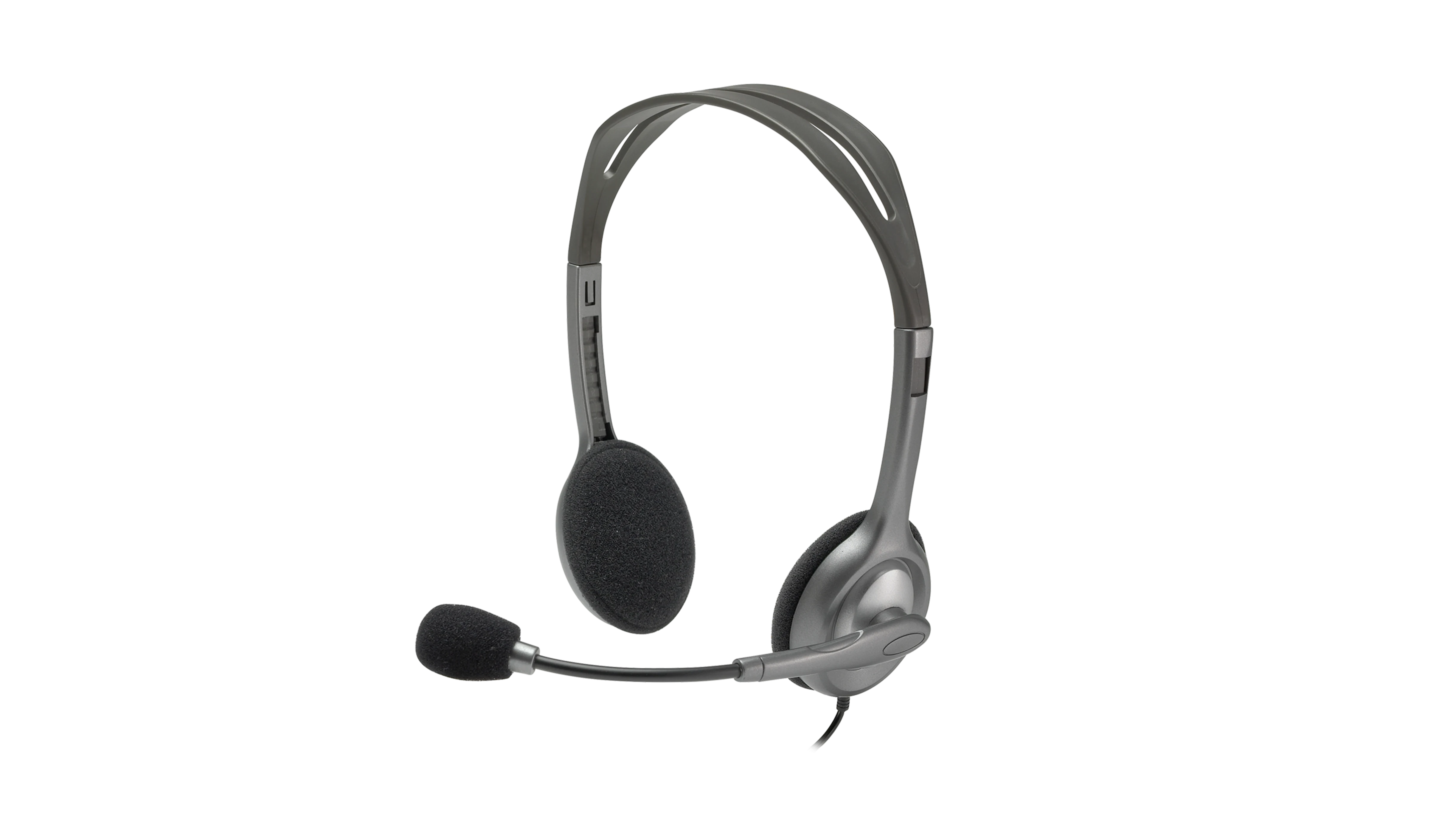 Logitech H110 Wired Stereo Headset with Noise-Cancelling Microphone, H110