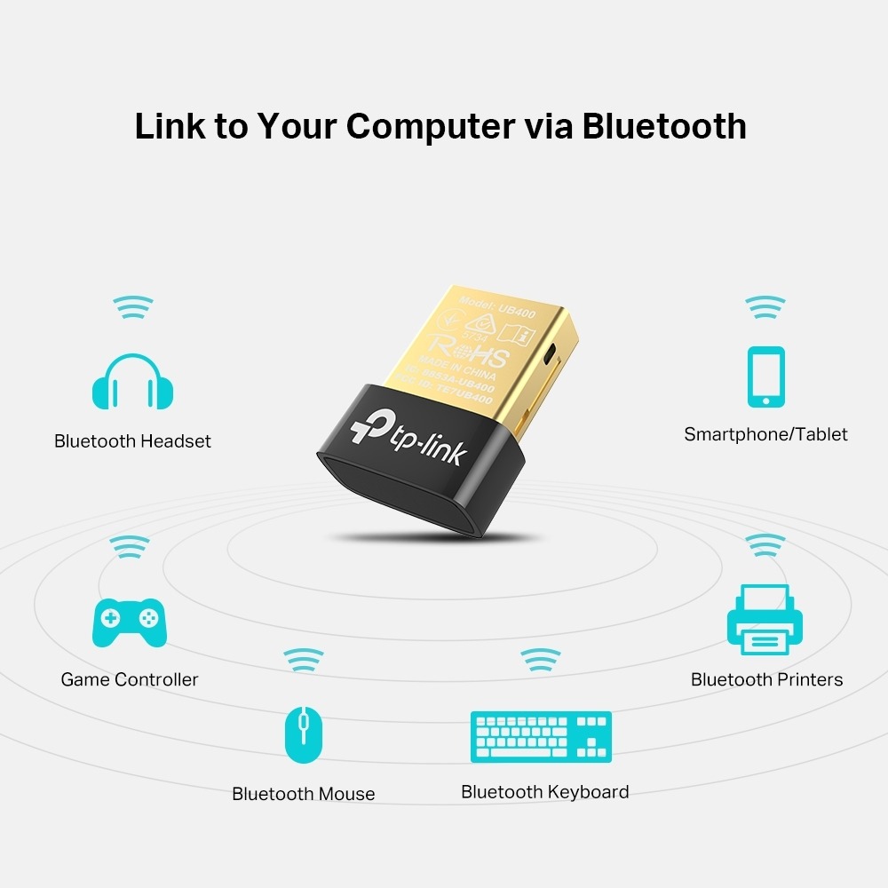 TP-Link UB400 Bluetooth 4.0 Nano USB Adapter, UB400