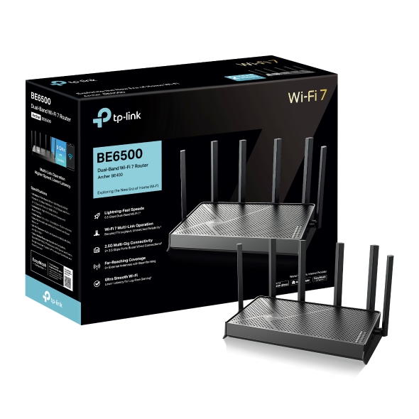 TP-Link Archer BE400 BE9300 Tri-Band Wi-Fi 7 Router, Archer BE400