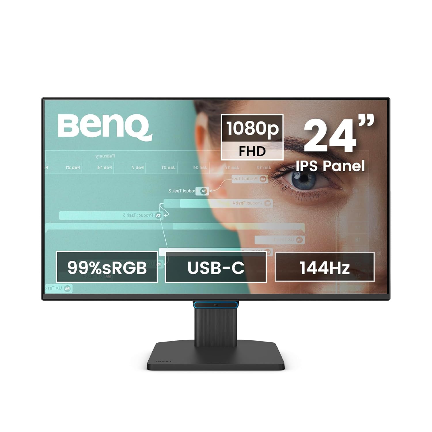BenQ GW2490C 23.8-inch 144Hz Full HD IPS Monitor with USB Type-C, GW2490C
