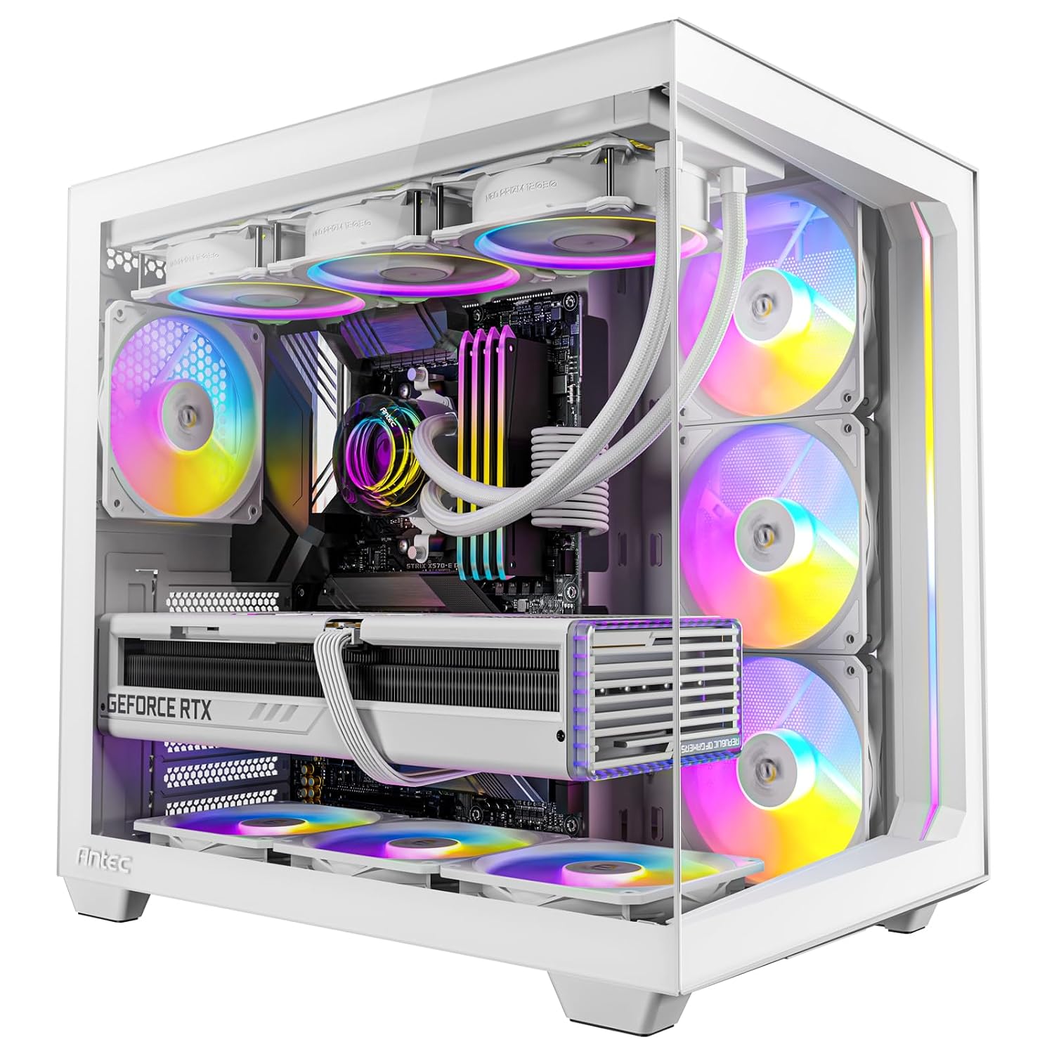 ANTEC C5 ARGB White Panoramic Dual Chamber Cabinet