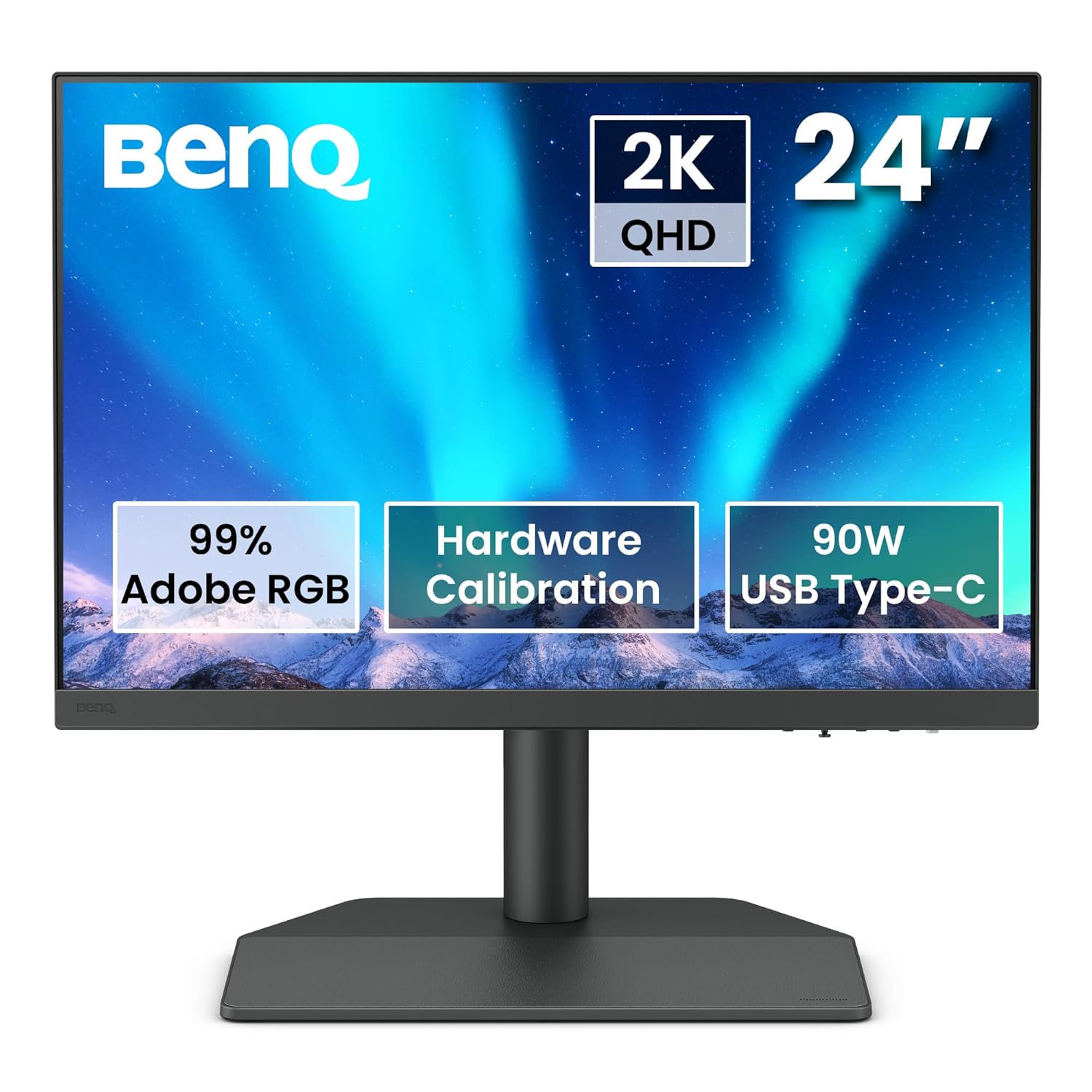 BenQ SW242Q 24.1-inch 2K IPS Adobe RGB Photographer Monitor with 90W USB-C, SW242Q
