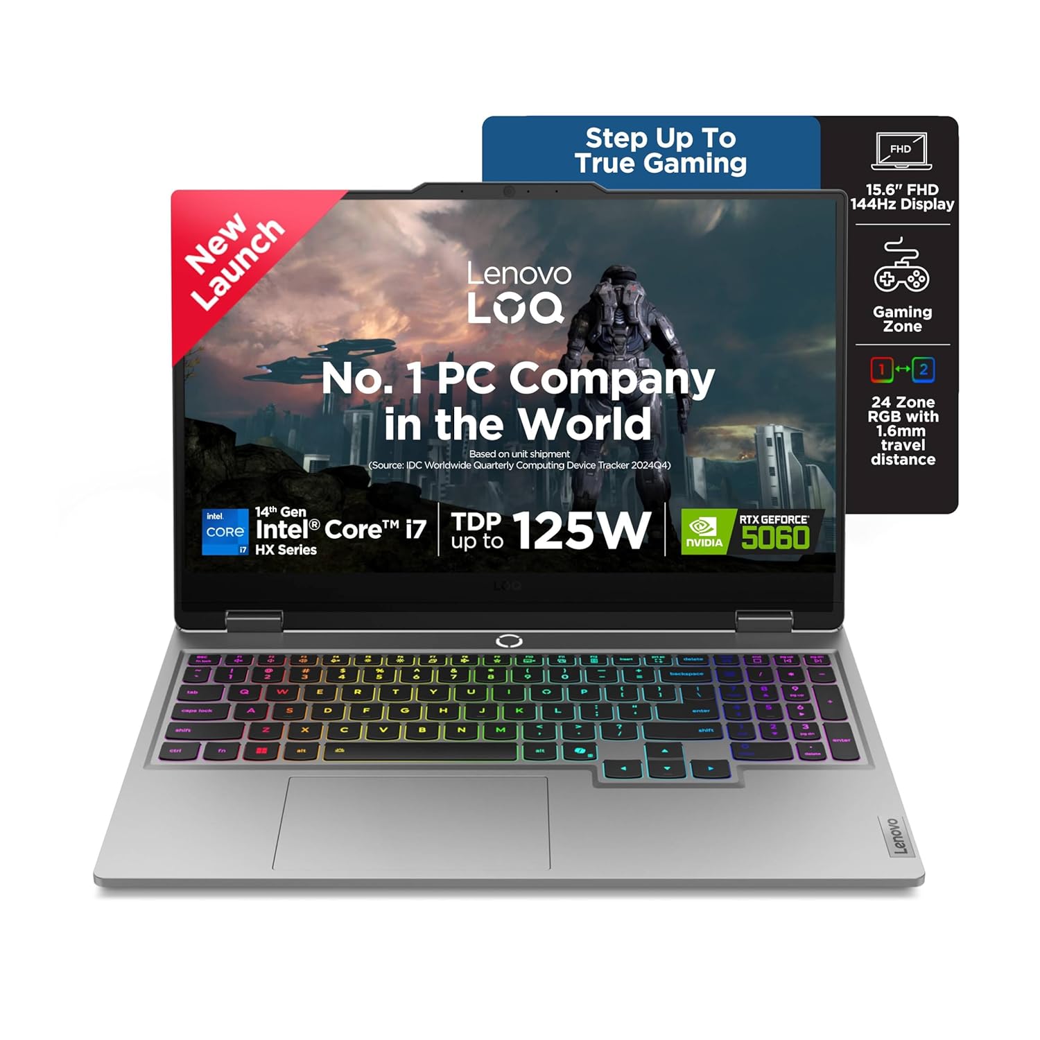 Lenovo LOQ 15IRX10 Intel Core i7-14700HX 15.6" (16GB RAM/1TB SSD/NVIDIA RTX 5060 8GB), 83JE00U5IN