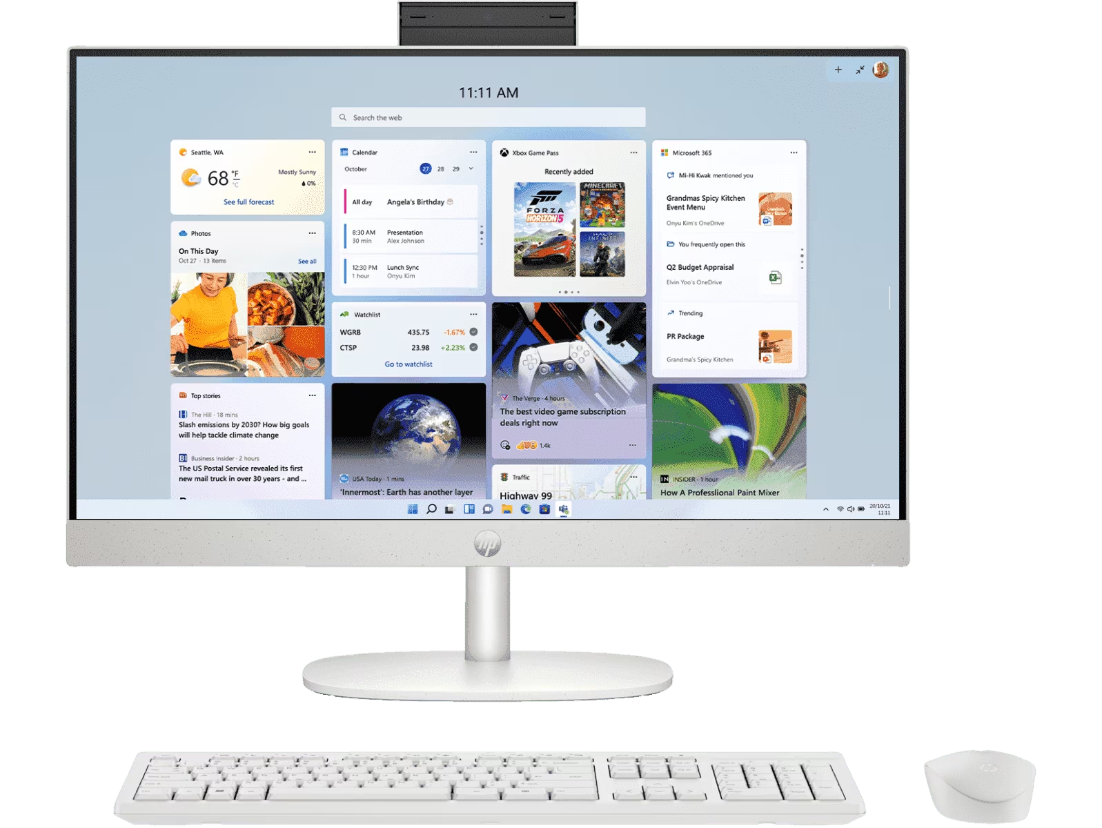 HP All-in-One Intel Core i5-1334U 23.8" (8GB RAM/512GB SSD/Intel Graphics), B6NV1PA