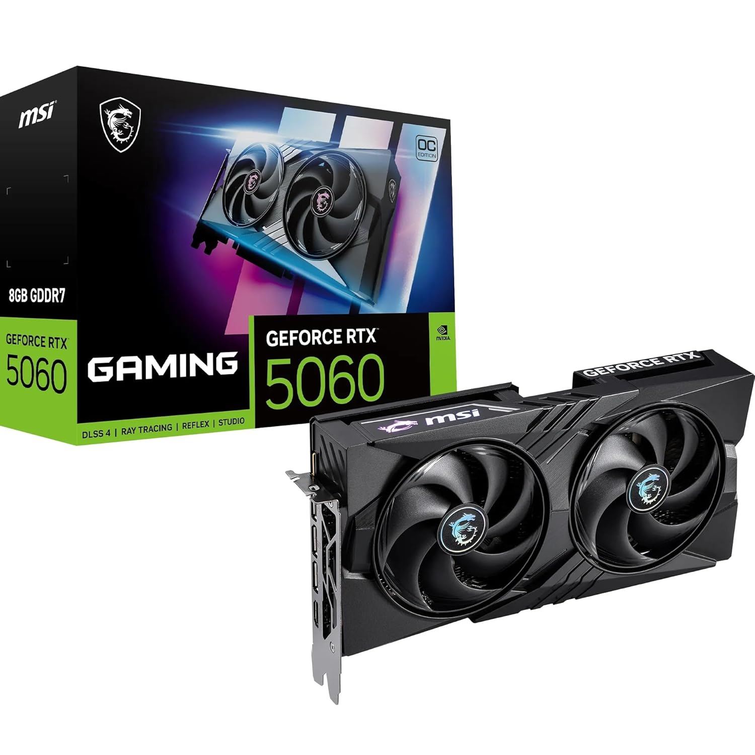 MSI GeForce RTX 5060 GAMING OC 8GB GDDR7 Graphic Card, G5060-8GC