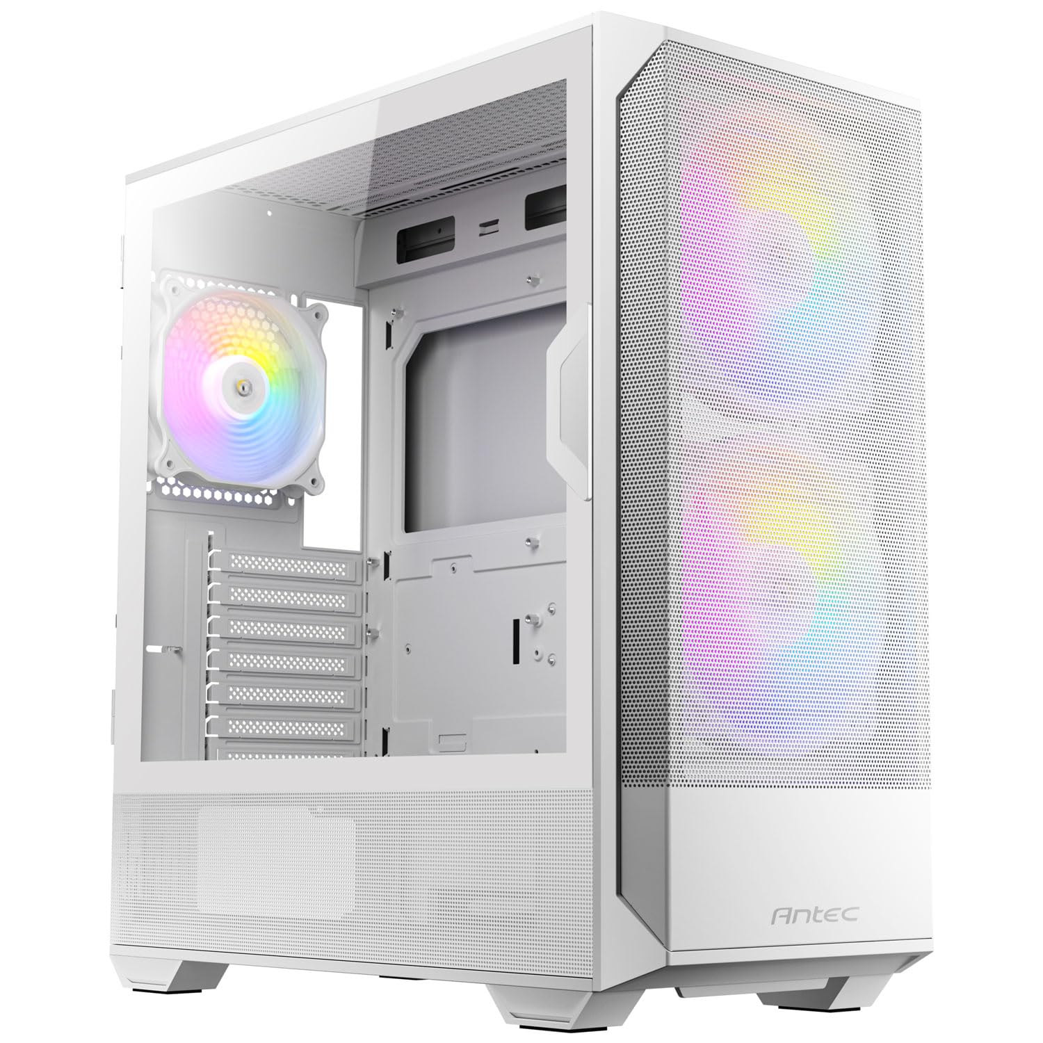 ANTEC NX416L White Gaming Cabinet with Pre-Installed Fans