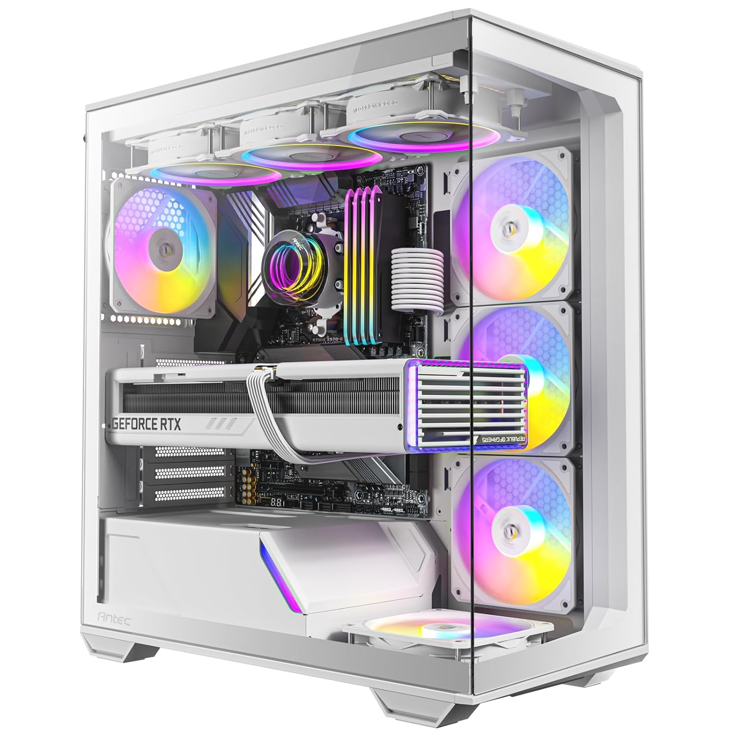 ANTEC C3 ARGB White Panoramic Glass Gaming Cabinet